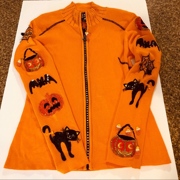 Vintage Berek Halloween Sweater 